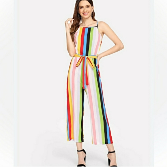 Ambition Multi striped jumpsuit - Picture 7 of 7